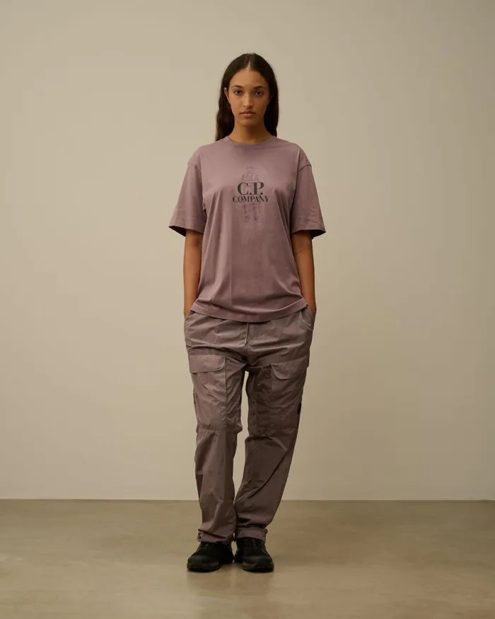 CP Company Tshirts and Polo 301 Jersey British Sailor TShirt Purple Dove 8211 Man