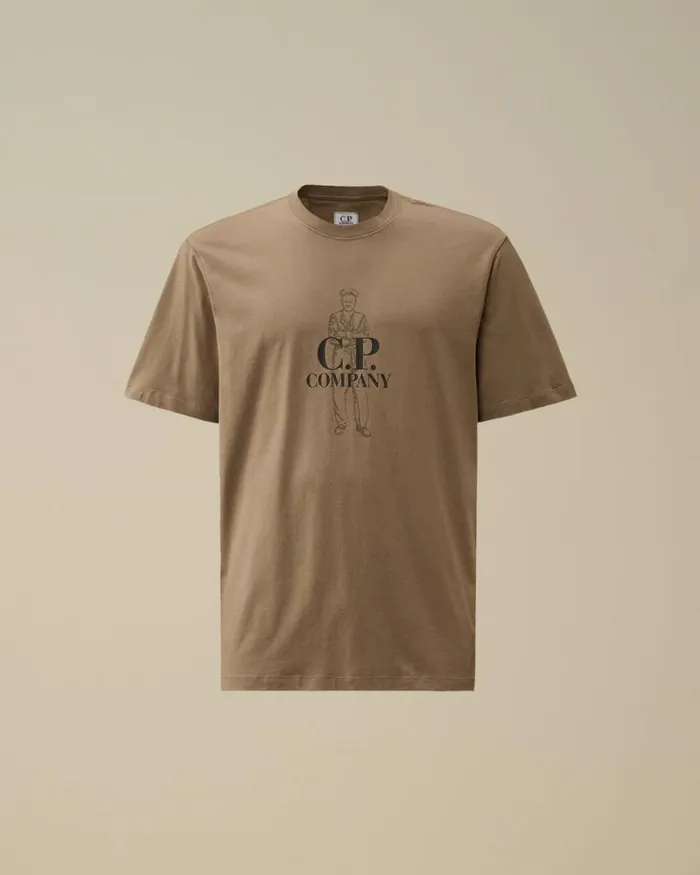 CP Company Tshirts and Polo 301 Jersey British Sailor TShirt Walnut Beige 8211 Man CP Company Tshirts and Polo 301 Jersey British Sailor TShirt Walnut Beige 8211 Man