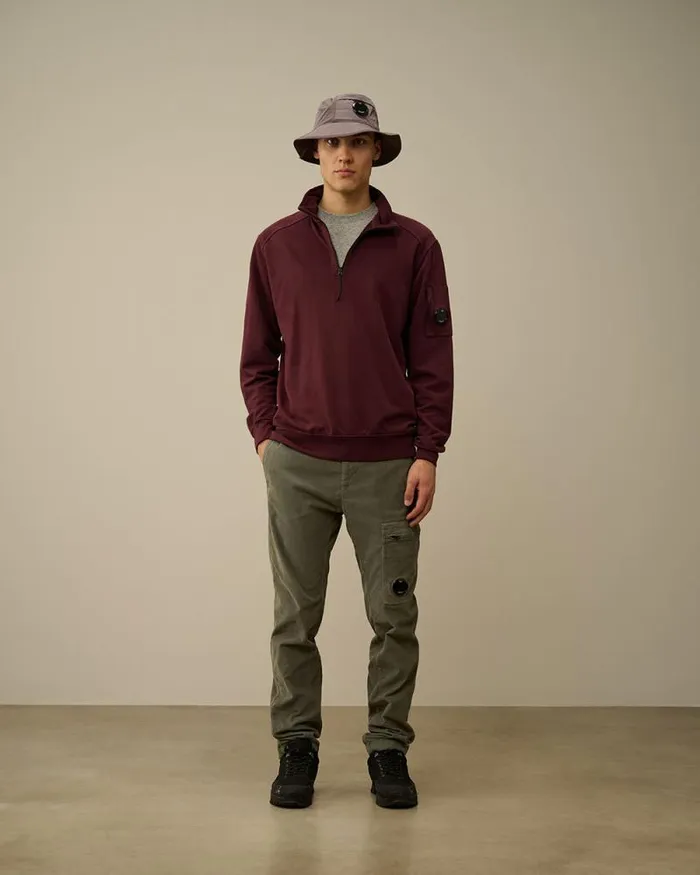 CP Company Tshirts and Polo 301 Jersey Logo Patch TShirt Greystone Melange 8211 Man