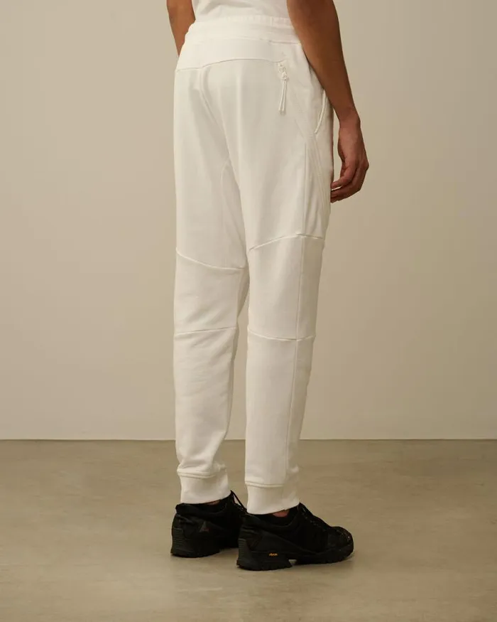 CP Company Tracksuits and Shorts Diagonal Raised Fleece Lens Sweatpants Gauze White 8211 Man