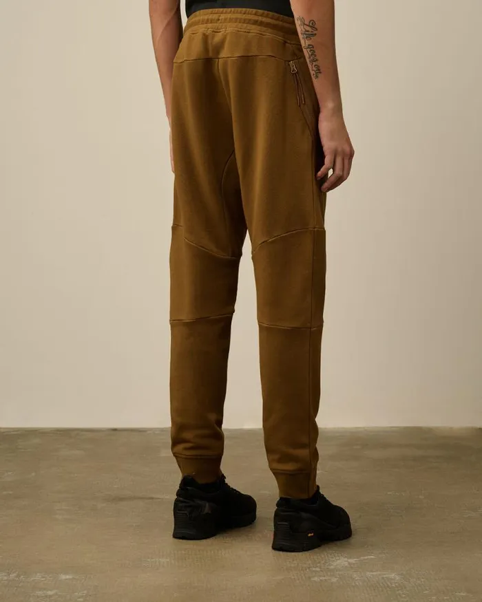 CP Company Tracksuits and Shorts Diagonal Raised Fleece Lens Sweatpants Toffee Beige 8211 Man