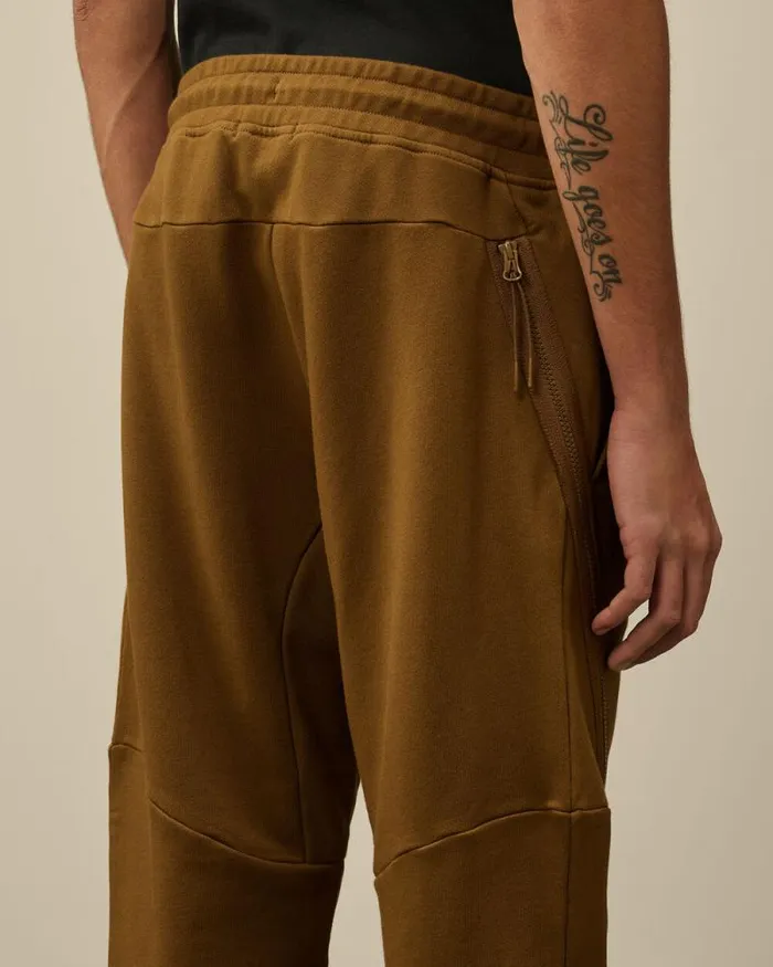 CP Company Tracksuits and Shorts Diagonal Raised Fleece Lens Sweatpants Toffee Beige 8211 Man