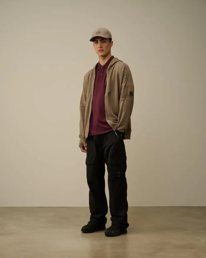CP Company Trousers Flatt Nylon Loose Utility Pants Black 8211 Man