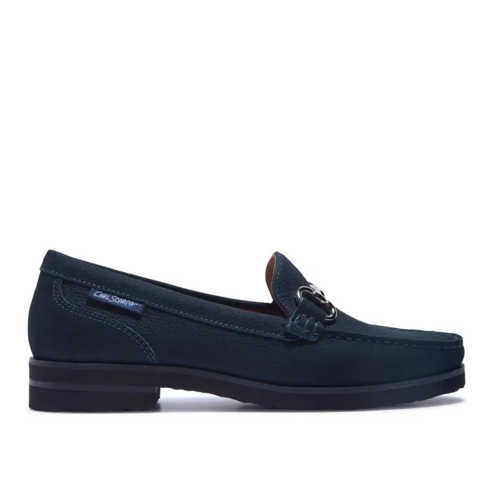 Carl Scarpa Aubrigo Navy Suede Loafers Women Bestselling