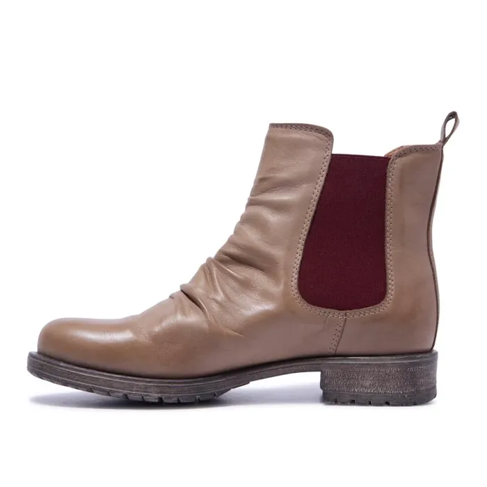 Carl Scarpa Cavalina Taupe Leather Ankle Boots Women Leather Ankle Boots
