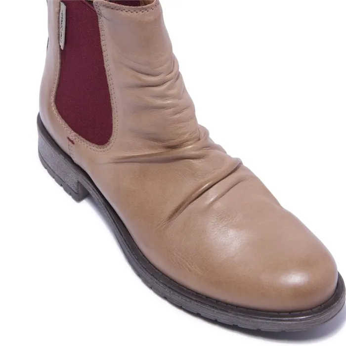 Carl Scarpa Cavalina Taupe Leather Ankle Boots Women Leather Ankle Boots