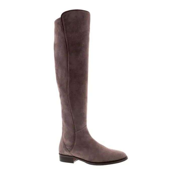 Carl Scarpa Emma Mauve Taupe Suede KneeHigh Boots Women Suede Boots