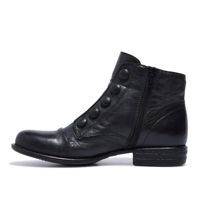 Carl Scarpa Ester Black Leather Ankle Boots Women Leather Ankle Boots