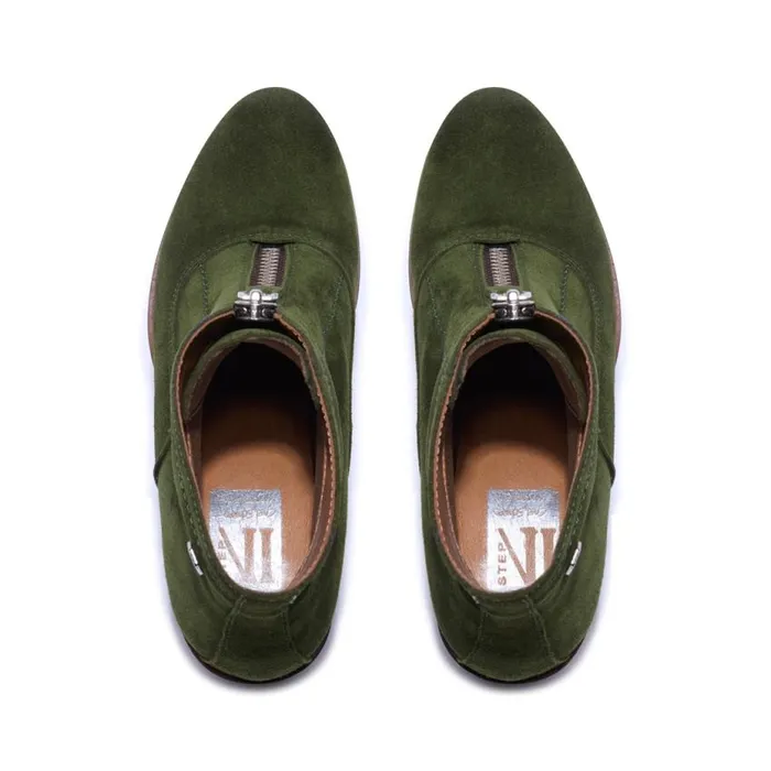 Carl Scarpa Kelania Green Suede Ankle Boots Women Suede Ankle Boots