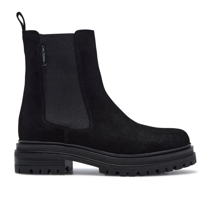 Carl Scarpa Selessia Black Suede Ankle Boots Women Suede Ankle Boots