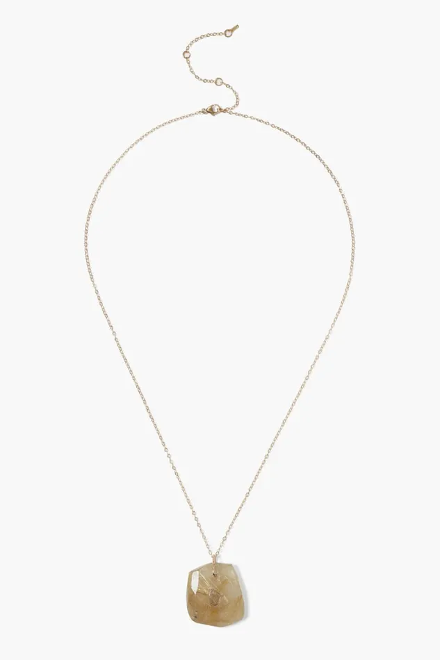 Chan Luu 14k Fine Women 14k River Necklace Rutilated Quartz