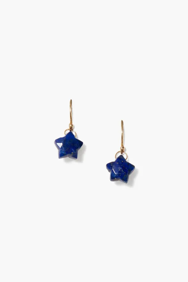 Chan Luu 14k Fine Women 14k Stella Earrings Lapis