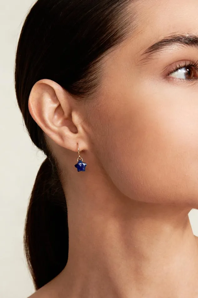 Chan Luu 14k Fine Women 14k Stella Earrings Lapis