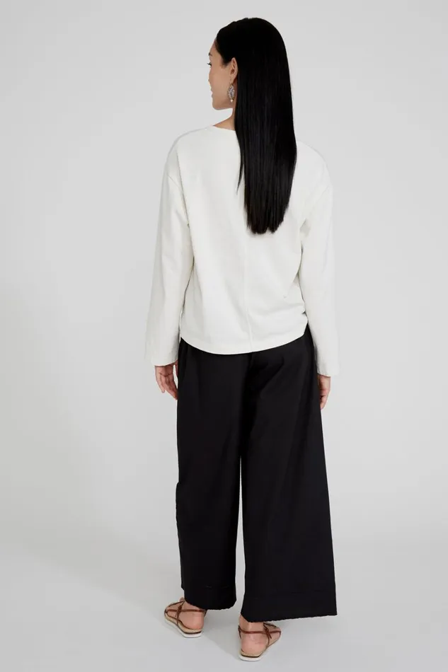 Chan Luu Bottoms Women Ramona Poplin Pant Caviar