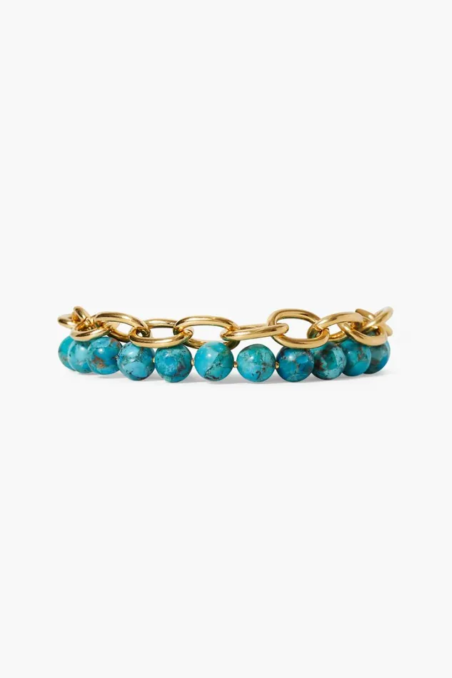 Chan Luu Bracelets Women Esme Chain Bracelet Turquoise