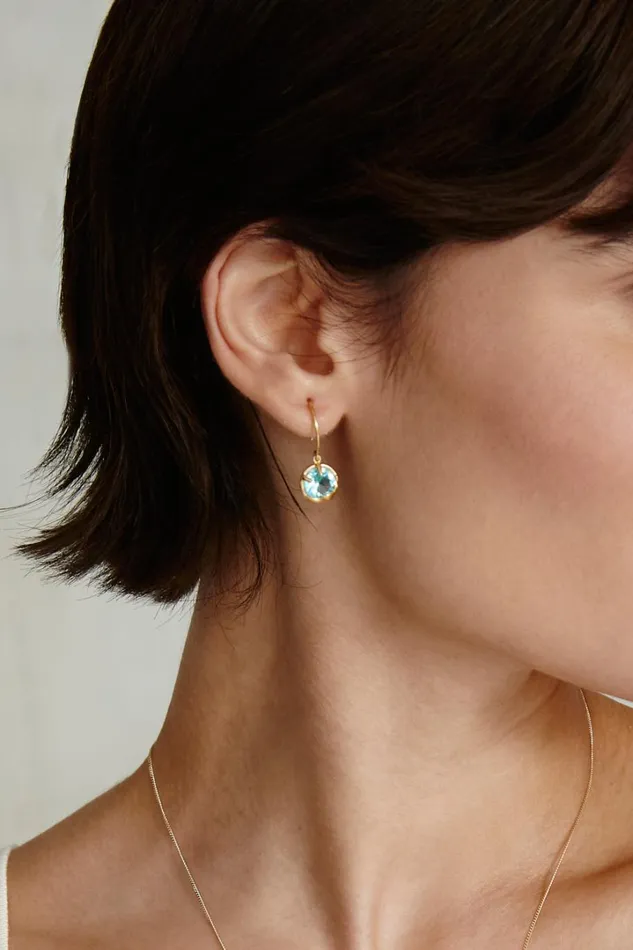 Chan Luu Earrings Women December Birthstone Earrings Turquoise Crystal