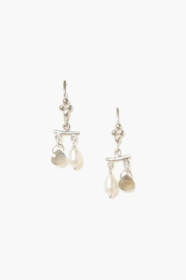 Chan Luu Earrings Women Talia Drop Earrings Mini Labradorite Mix