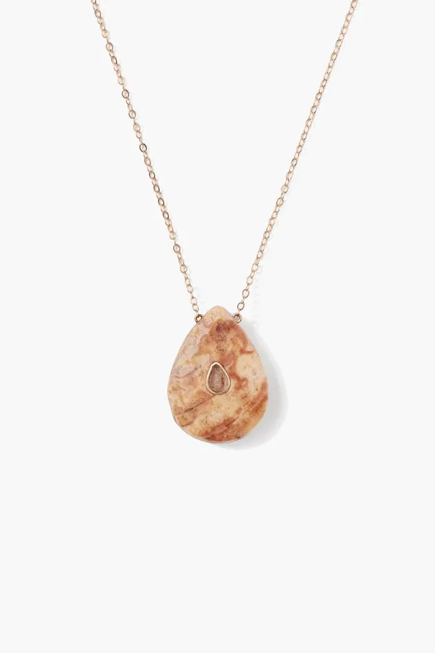 Chan Luu Necklaces Women 14k Temple Necklace Agate