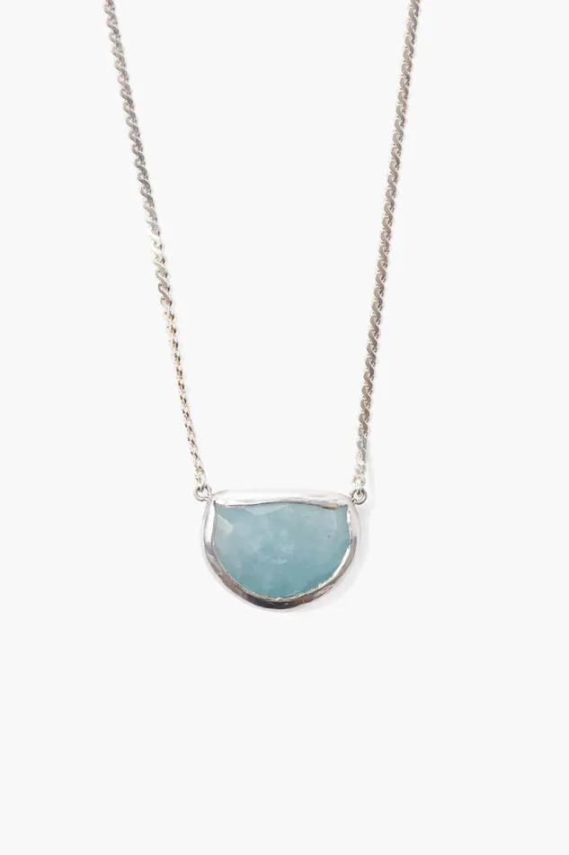 Chan Luu Necklaces Women Aquamarine Luna Necklace