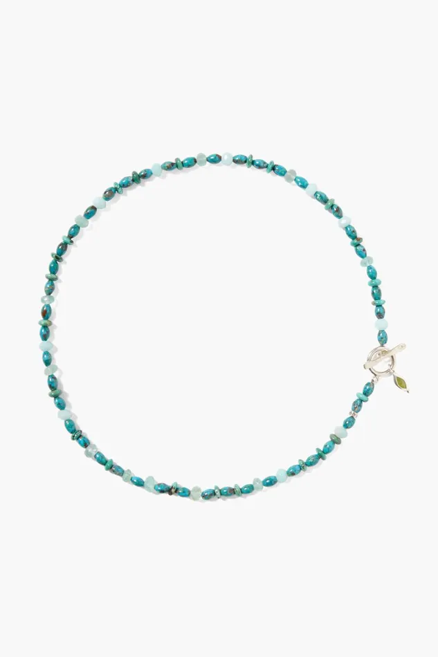 Chan Luu Necklaces Women Indira Toggle Necklace Turquoise Mix