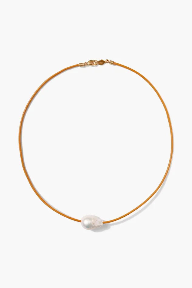 Chan Luu Necklaces Women Isla Pearl Necklace Marigold