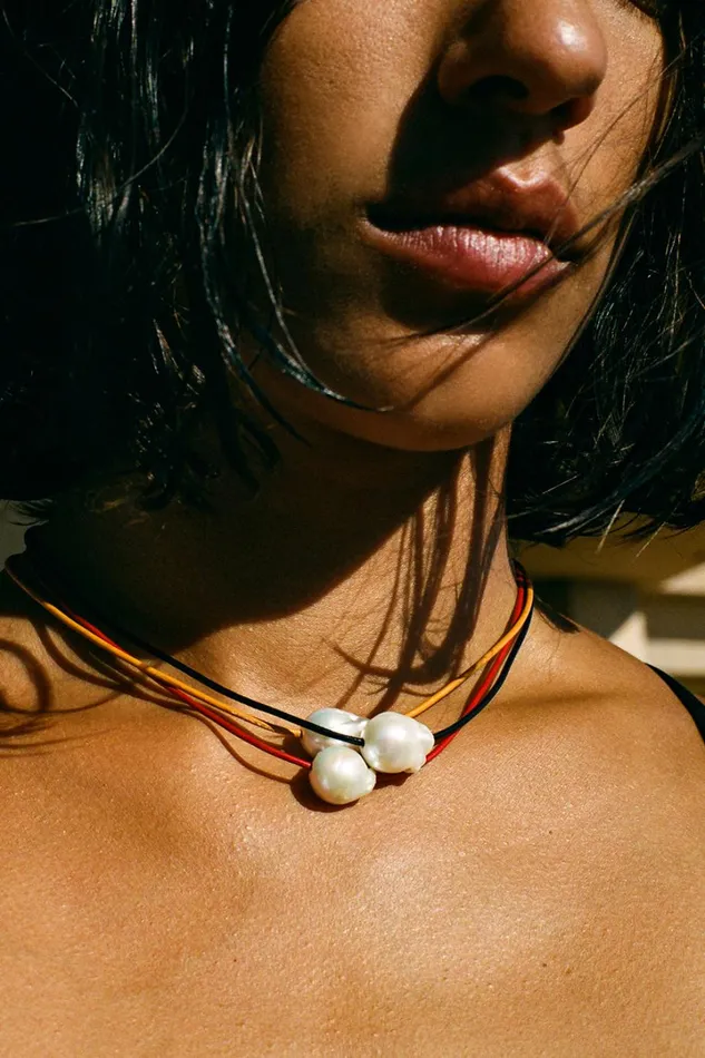 Chan Luu Necklaces Women Isla Pearl Necklace Marigold