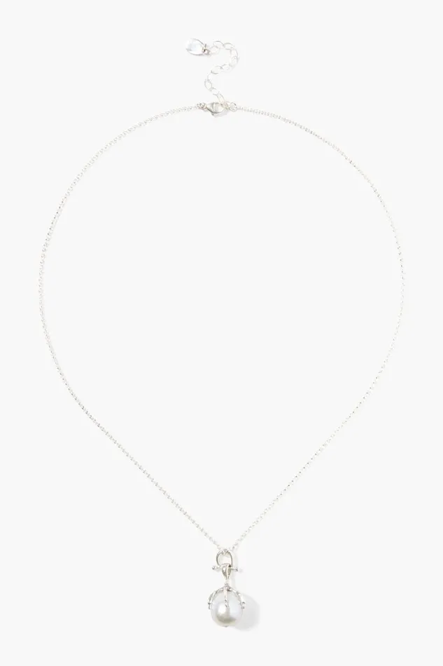 Chan Luu Necklaces Women Lark Pendant Necklace Grey Pearl