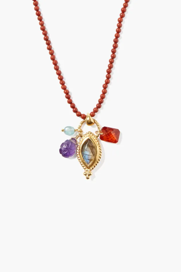 Chan Luu Necklaces Women Tavi Charm Necklace Red Jasper Mix