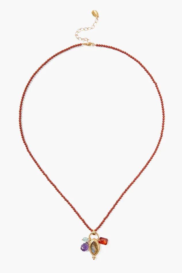 Chan Luu Necklaces Women Tavi Charm Necklace Red Jasper Mix