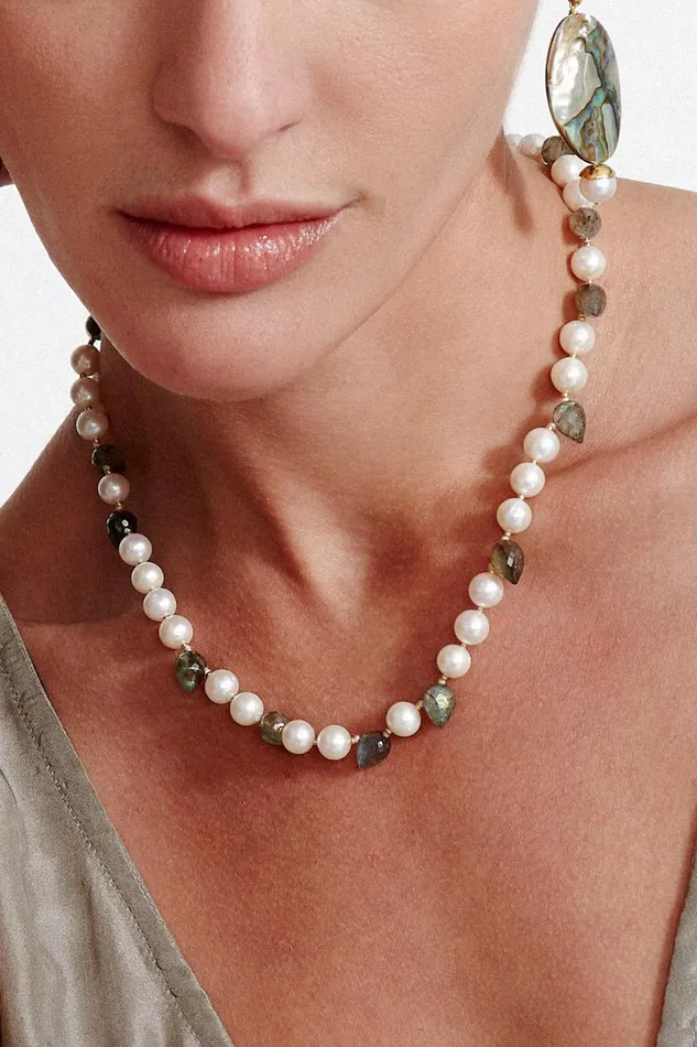 Chan Luu Necklaces Women Willa Necklace White Pearl Mix