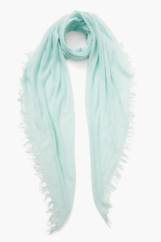Chan Luu Scarves Women Cashmere And Silk Scarf Aqua Blue