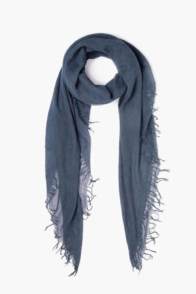 Chan Luu Scarves Women Cashmere And Silk Scarf Indigo