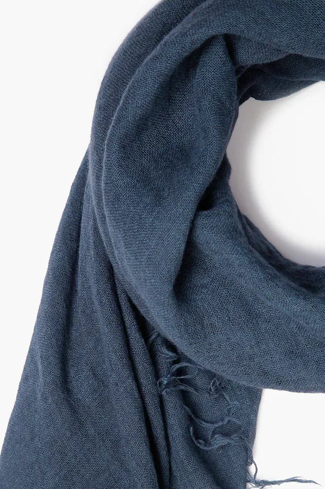 Chan Luu Scarves Women Cashmere And Silk Scarf Indigo