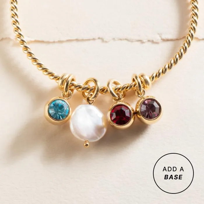 Charms Women Alex And Ani December Birthstone Interchangeable Charm Stainless Steel Gold