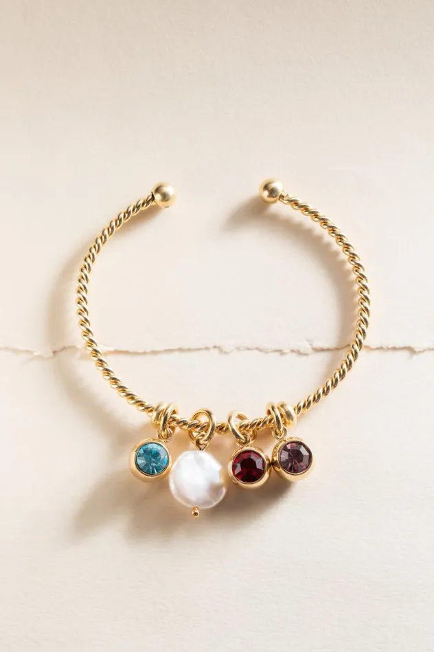 Charms Women Alex And Ani December Birthstone Interchangeable Charm Stainless Steel Gold