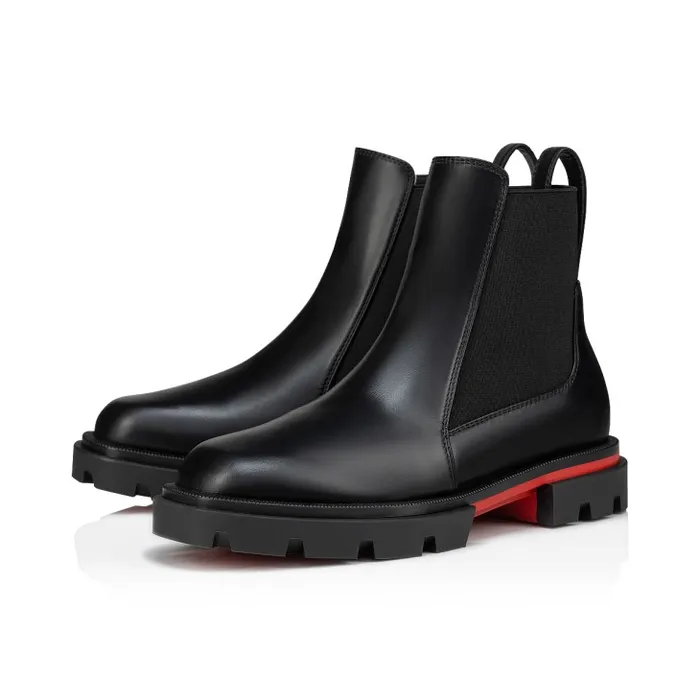 Christian Louboutin Boots Kids Marchacroche Boots 8211 Calf Leather 8211 Black