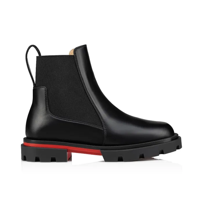 Christian Louboutin Boots Kids Marchacroche Boots 8211 Calf Leather 8211 Black