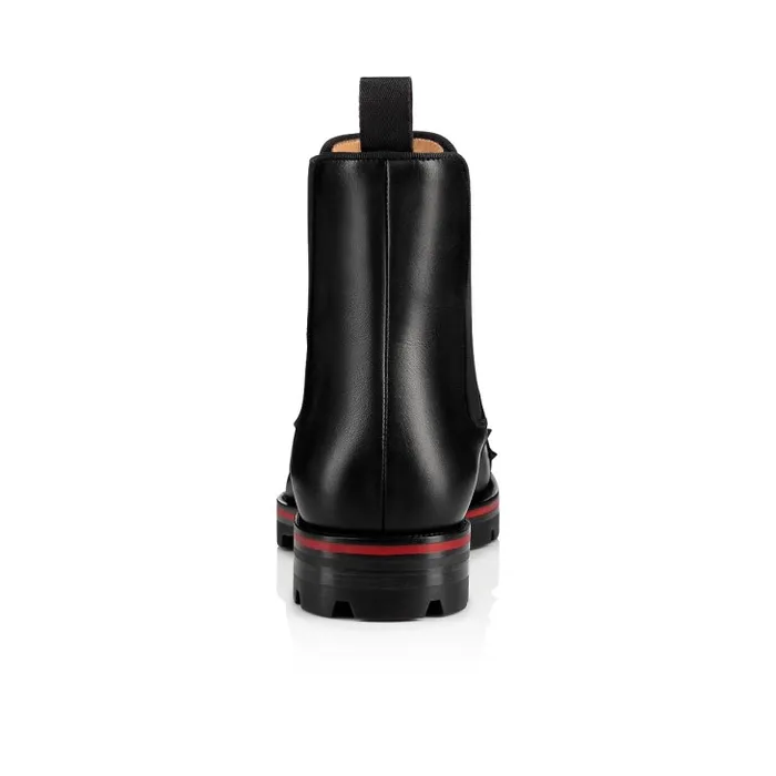 Christian Louboutin Boots Men Melon Spikes Boots 8211 Calf Leather 8211 Black