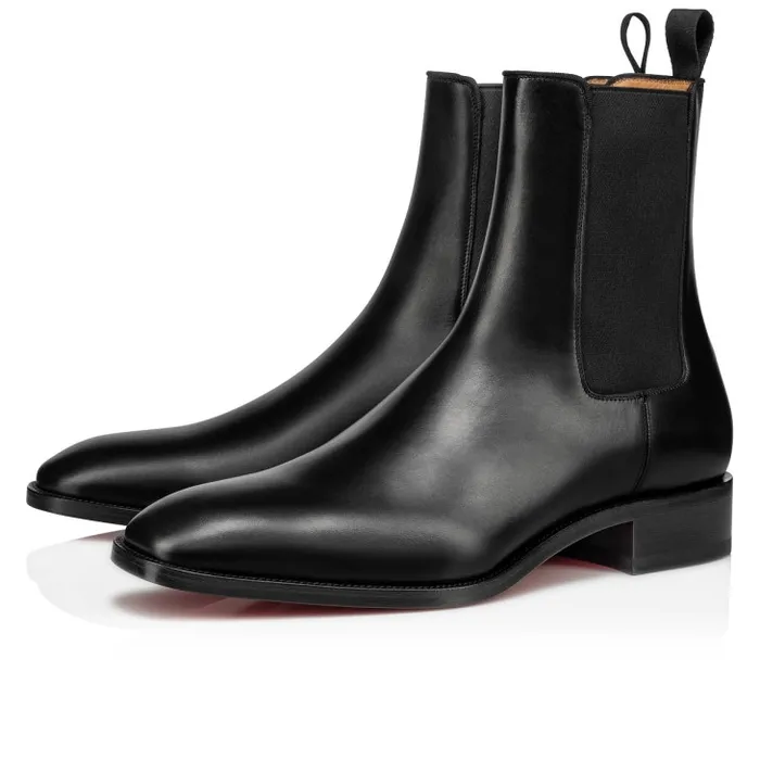 Christian Louboutin Boots Men Samson Boots 8211 Calf Leather 8211 Black