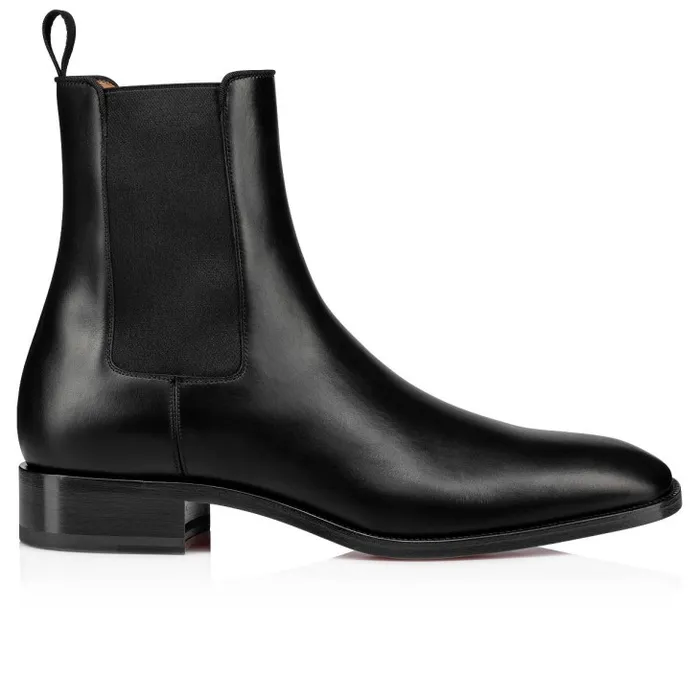Christian Louboutin Boots Men Samson Boots 8211 Calf Leather 8211 Black