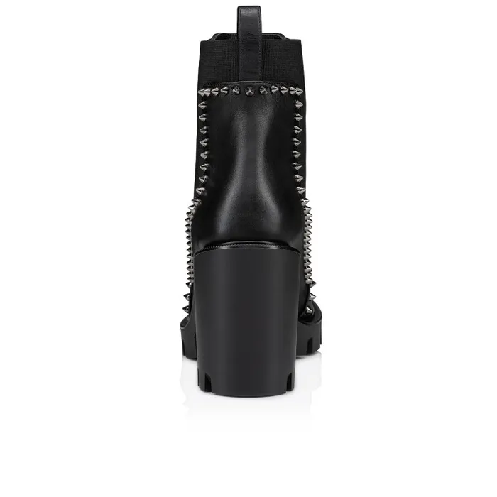 Christian Louboutin Boots Women Out Line Spikes Lug 70 Mm Boots 8211 Calf Leather And Spikes 8211 Black