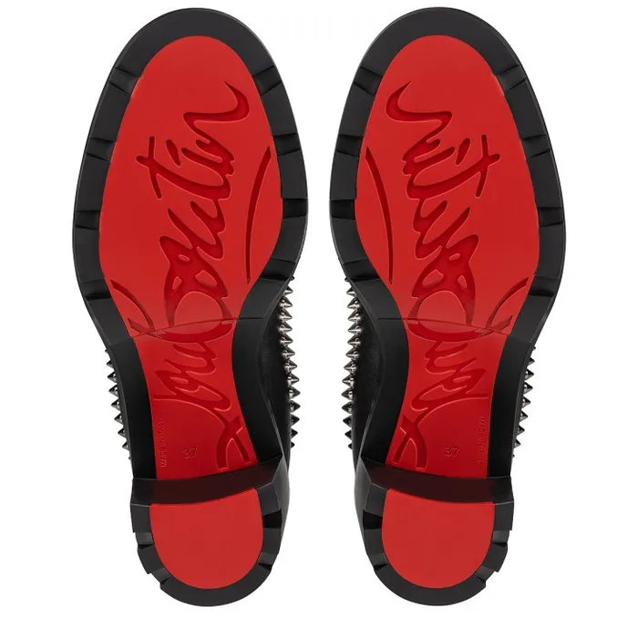 Christian Louboutin Boots Women Out Line Spikes Lug 70 Mm Boots 8211 Calf Leather And Spikes 8211 Black