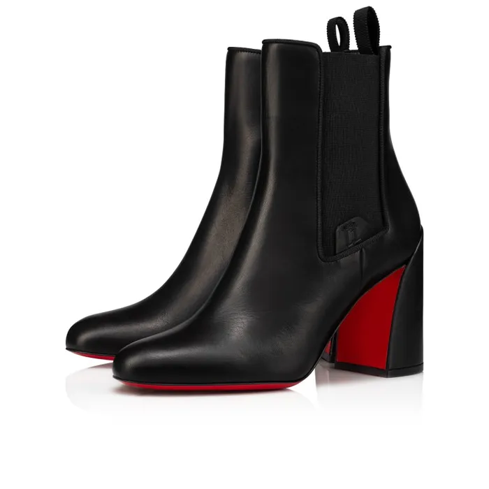 Christian Louboutin Boots Women Turelastic 85 Mm Low Boots 8211 Calf Leather 8211 Black Christian Louboutin Boots Women Turelastic 85 Mm Low Boots 8211 Calf Leather 8211 Black