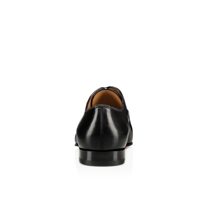 Christian Louboutin Buckles and Laceups Men Greggo Laceup Shoes 8211 Patinated Calf Leather 8211 Black