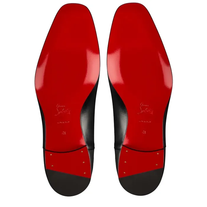 Christian Louboutin Buckles and Laceups Men Greggo Laceup Shoes 8211 Patinated Calf Leather 8211 Black