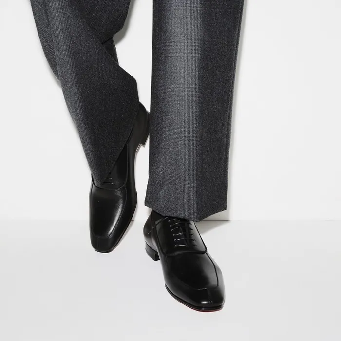 Christian Louboutin Buckles and Laceups Men Lafitte Oxford 8211 Calf Leather 8211 Black Christian Louboutin Buckles and Laceups Men Lafitte Oxford 8211 Calf Leather 8211 Black