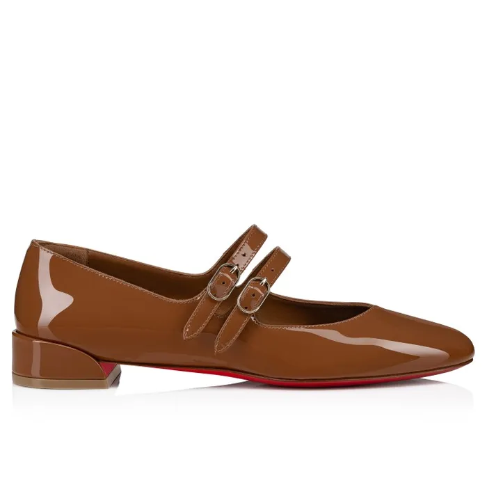 Christian Louboutin Flats and Loafers Women Sweet Jane Ballerinas 8211 Patent Leather 8211 Nude 5