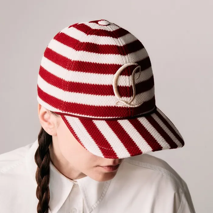 Christian Louboutin Hats WomenMen Mooncrest Baseball Hat 8211 Malha Printed Fabric 8211 Loubi