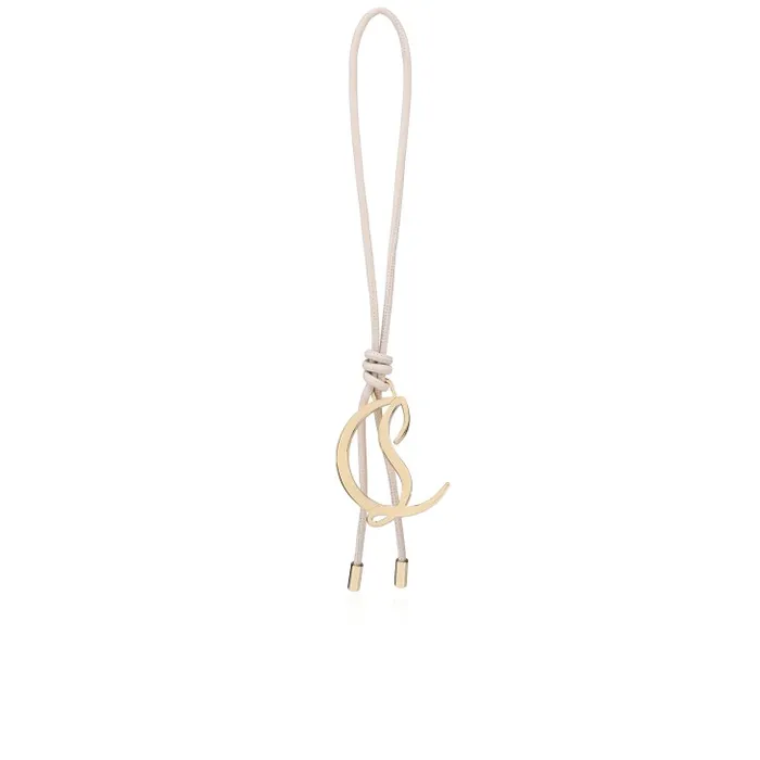 Christian Louboutin Keychains MenWomen CL Logo Bag Charm 8211 Smooth Calf Leather 8211 Leche Christian Louboutin Keychains MenWomen CL Logo Bag Charm 8211 Smooth Calf Leather 8211 Leche