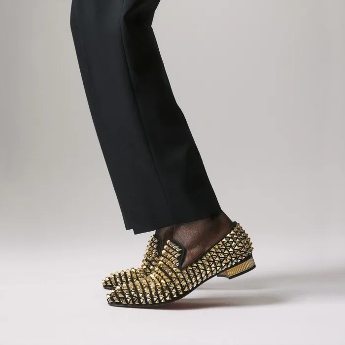 Christian Louboutin Loafers and Moccasins Men Croconaki Loafers 8211 Suede 8211 Black Christian Louboutin Loafers and Moccasins Men Croconaki Loafers 8211 Suede 8211 Black